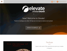 Tablet Screenshot of elevatecc.com